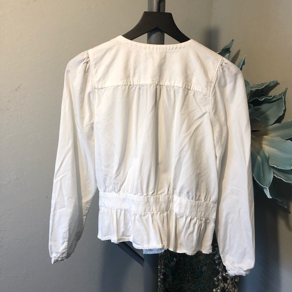 Madewell Wrap side tie long sleeve blouse - Picture 5 of 7